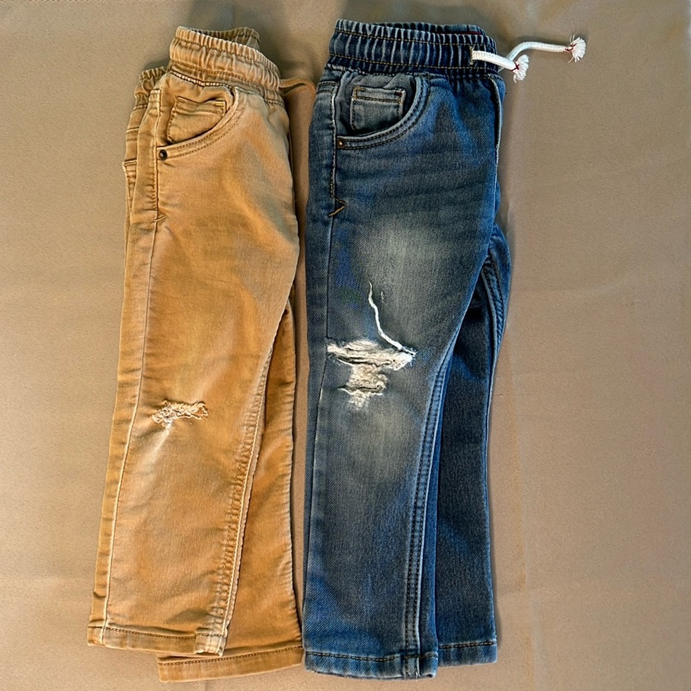 Distressed toddler pants